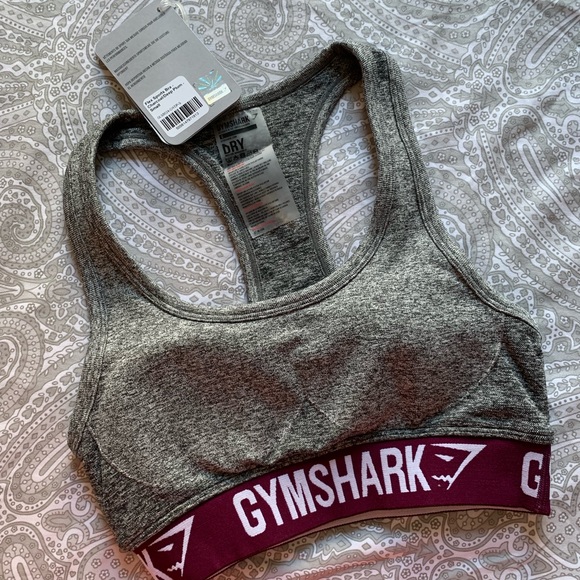 Gymshark Other - NWT Gymshark flex sports bra charcoal deep plum